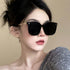 Square large frame chain leg star Sunglasses(2302*Gu)