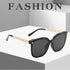 Square large frame chain leg star Sunglasses(2302*Gu)