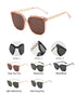 Square large frame chain leg star Sunglasses(2302*Gu)