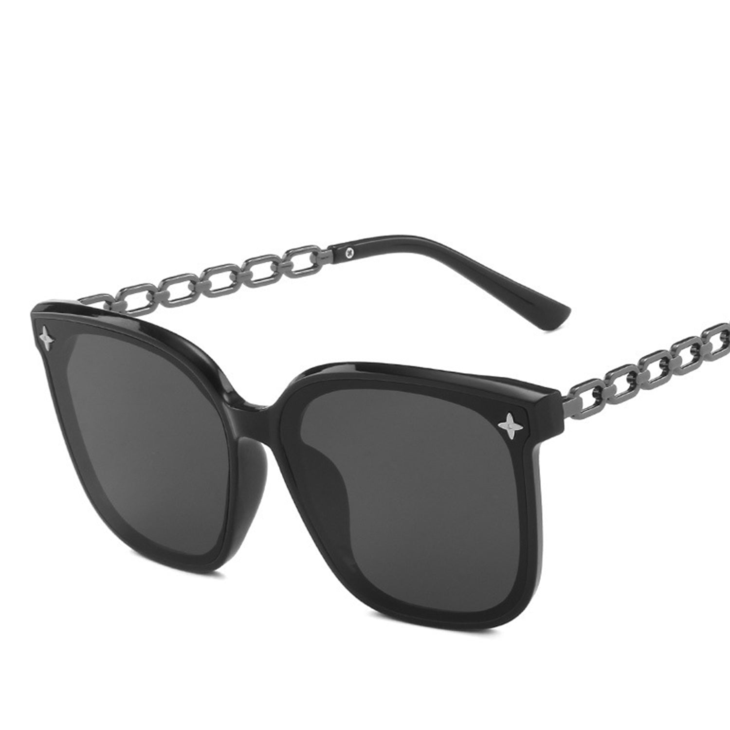 Square large frame chain leg star Sunglasses(2302*Gu)