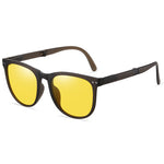 Polarized Foldable Sunglasses For Men And Women Retro Square Frame (Fu/3035）