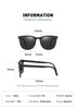 Polarized Foldable Sunglasses For Men And Women Retro Square Frame (Fu/3035）