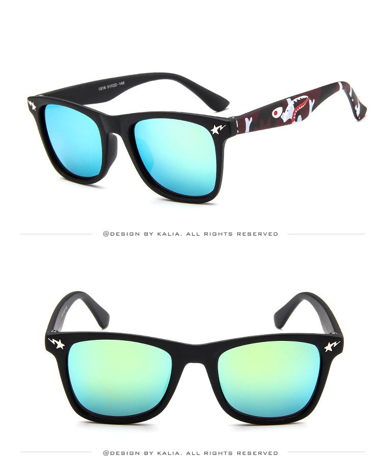 Children cute shark Sunglasses(8516*Gu)