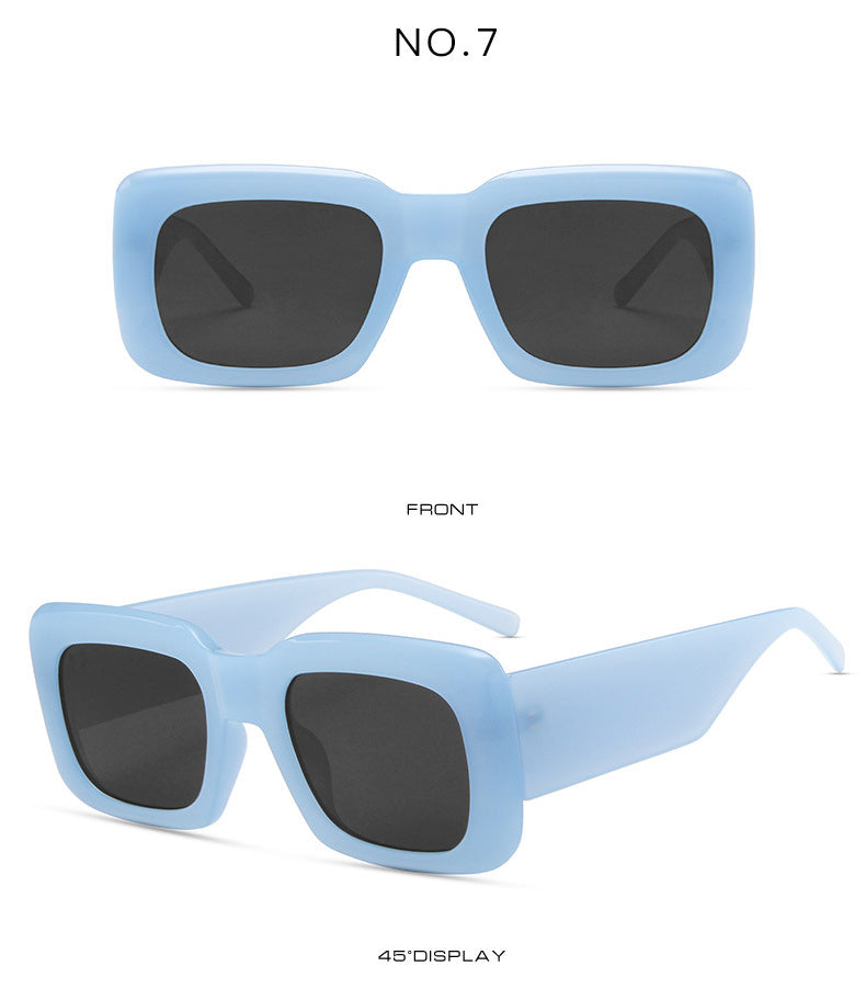 Modern Y2K trendy box Sunglasses(9094*Gu)