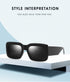 Modern Y2K trendy box Sunglasses(9094*Gu)