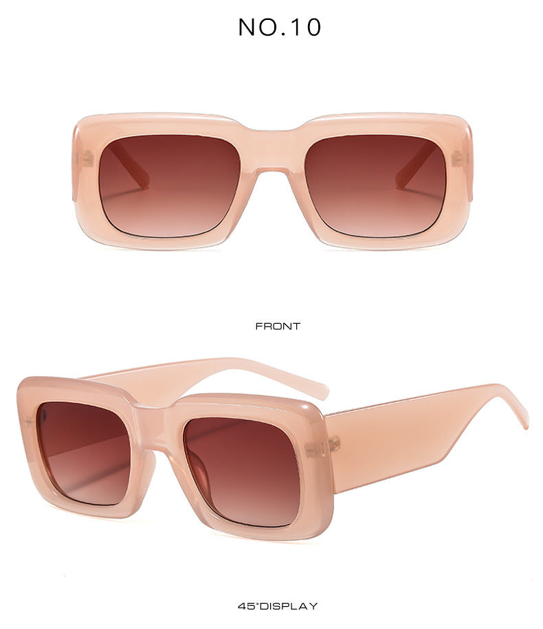 Modern Y2K trendy box Sunglasses(9094*Gu)