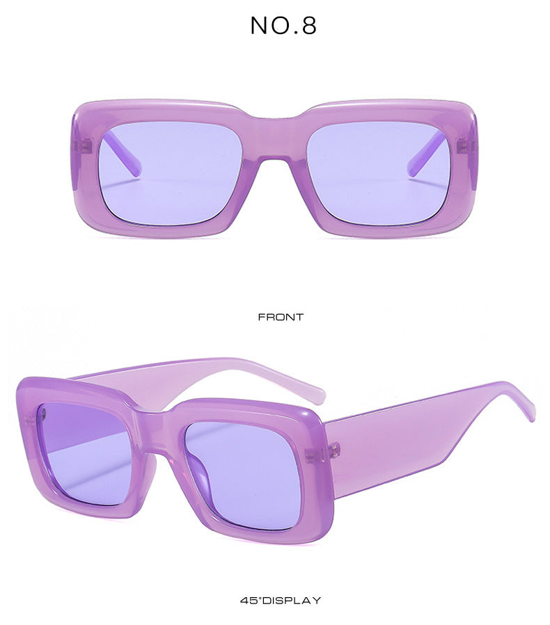 Modern Y2K trendy box Sunglasses(9094*Gu)