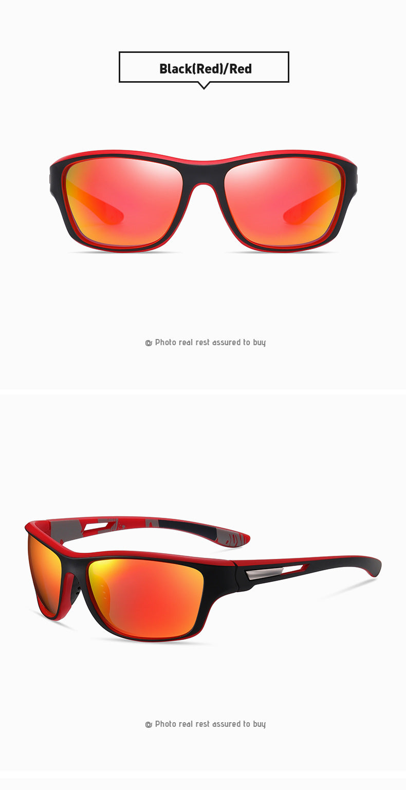 Cyclist Outdoor Sports Fashion Sunglasses Men and Women Polarizers Windproof Sunglasses(Fu/3040)