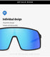 Trendy Polarized Siamese Large Frame Sports Sunglasses Cycling Sunglasses Goggles(Fu/3034)