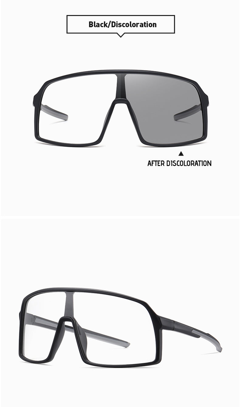 Trendy Polarized Siamese Large Frame Sports Sunglasses Cycling Sunglasses Goggles(Fu/3034)