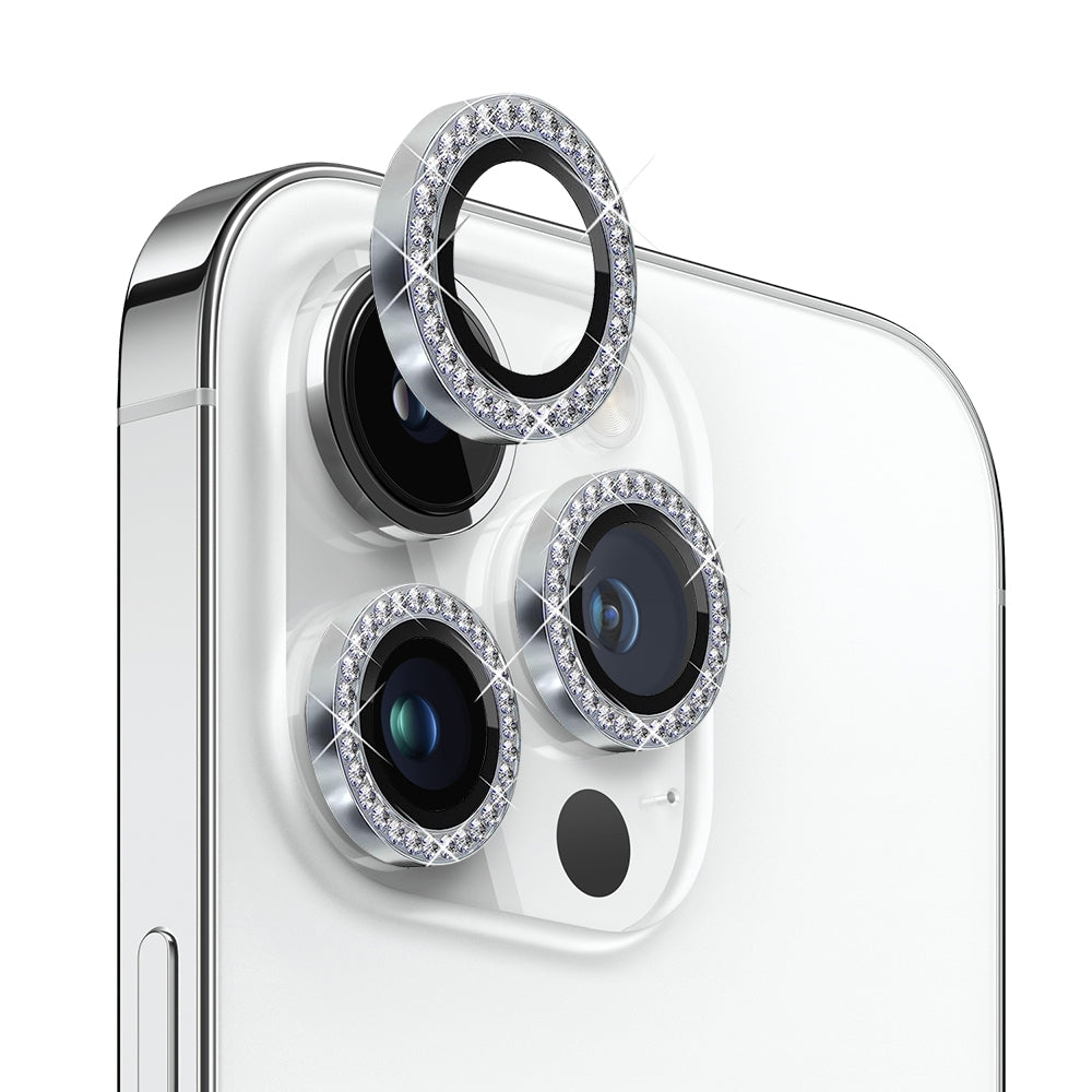 Crystal Diamond Camera Lens Protective Case For iPhone 12 Pro Max Tempered Glass Aluminum Alloy Lens Screen Cover Eagle Eye Series