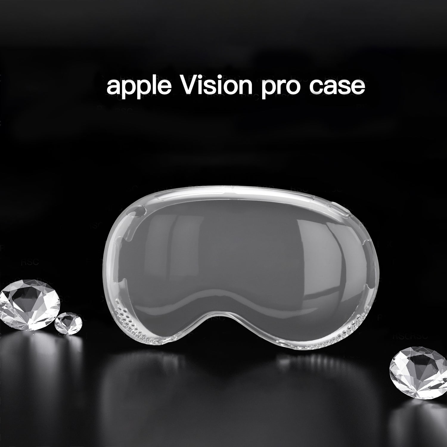 Apple Vision Pro Protective Case VR Outer Cover Transparent Anti-fall Protective Case-Clear