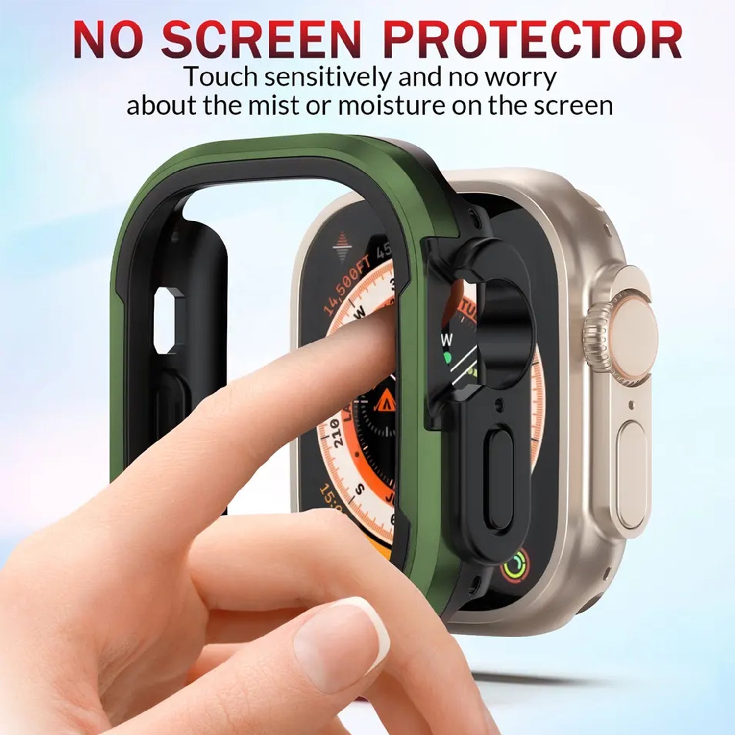 41mm Metal Anti Fall Watch Case For Apple Watch Series 7/8/9