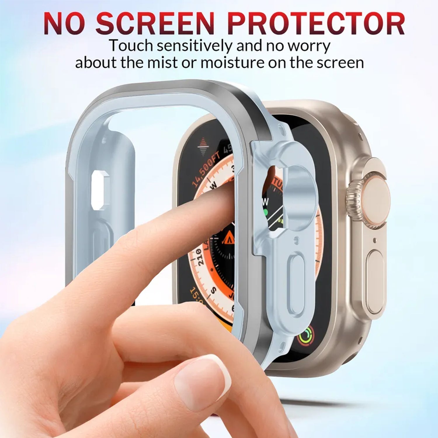 41mm Metal Anti Fall Watch Case For Apple Watch Series 7/8/9