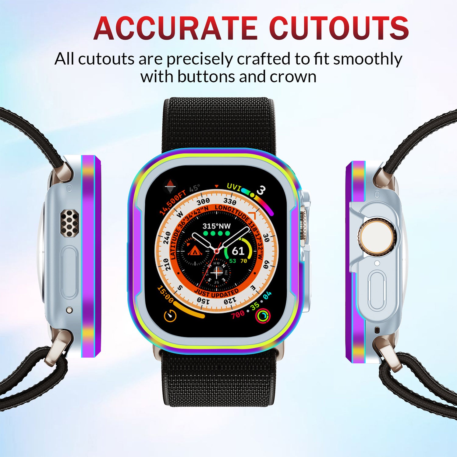 49mm Metal Anti Fall Watch Case For Apple Watch Ultra/2