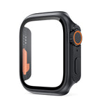 2 in 1 (45MM) PC material half pack case with screen protector for Apple Watch Series 9/8/7