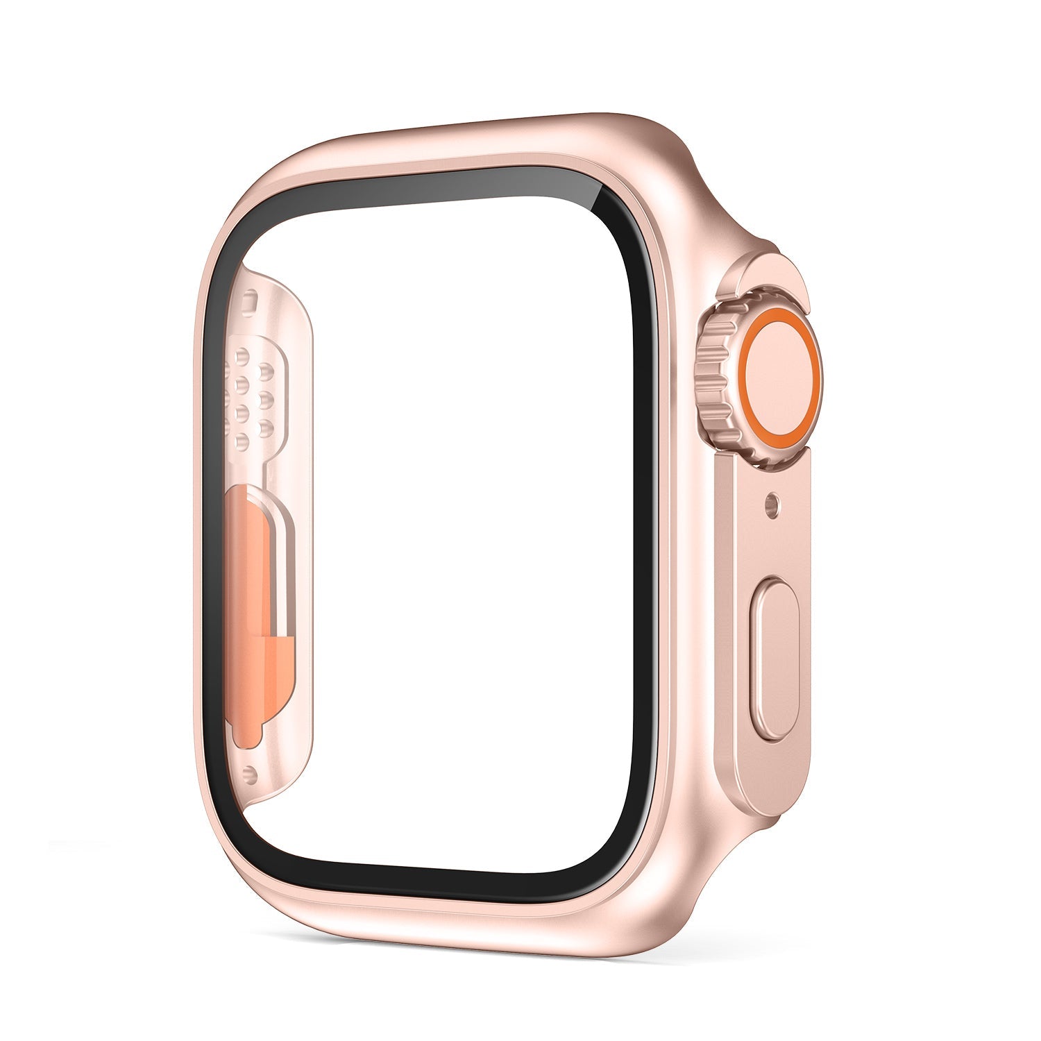 2 in 1 (45MM) PC material half pack case with screen protector for Apple Watch Series 9/8/7