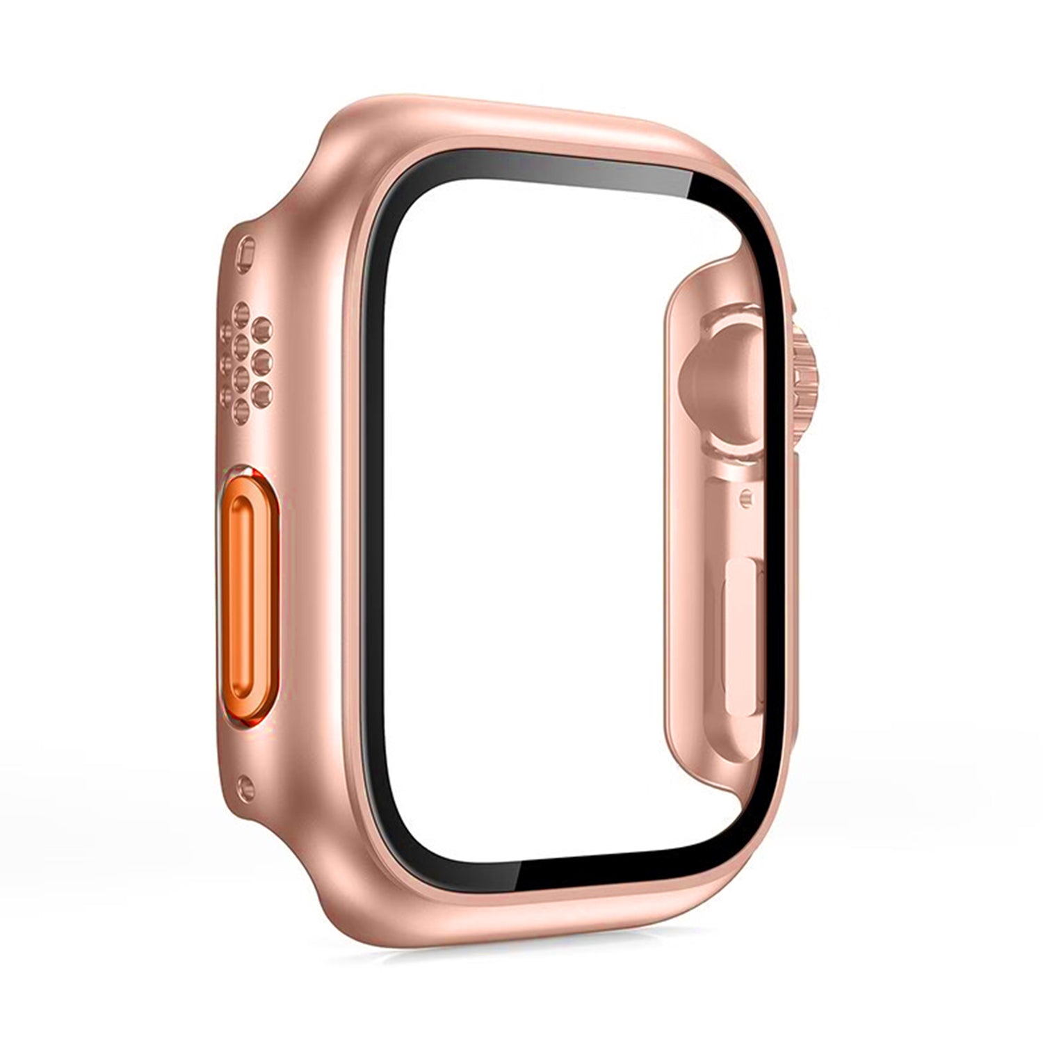 2 in 1 (45MM) PC material half pack case with screen protector for Apple Watch Series 9/8/7