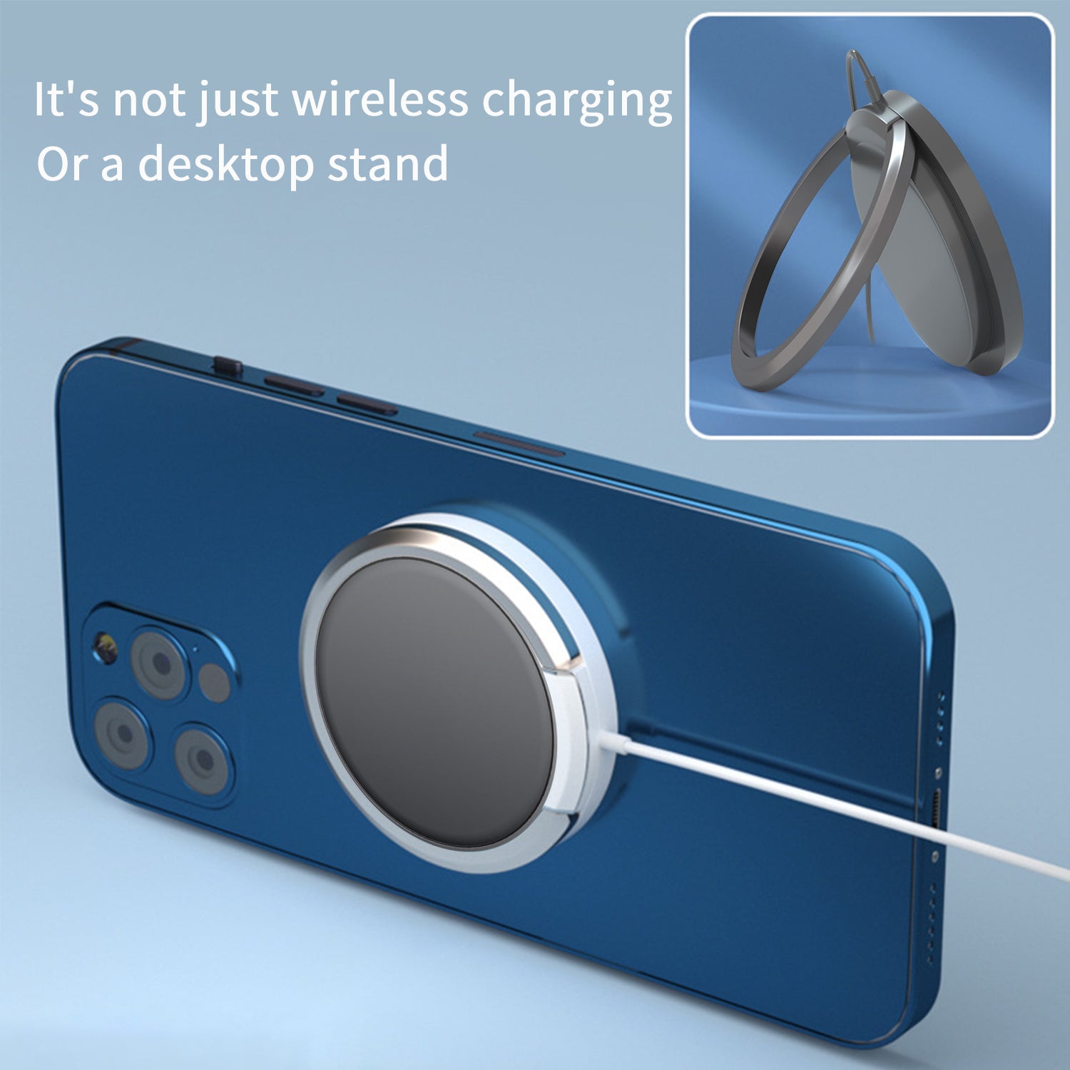 Magnetic wireless charging stand