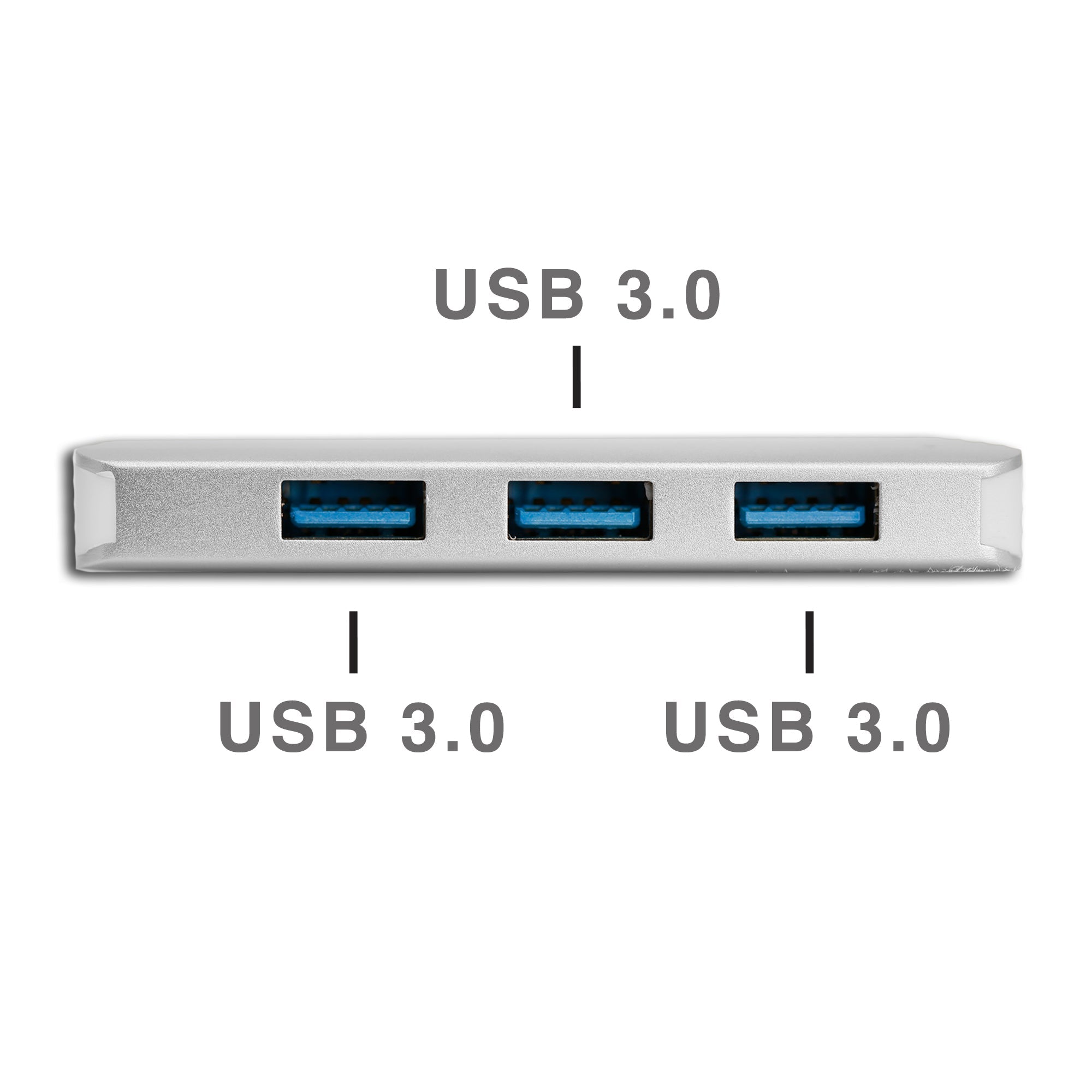 4in1 USB 3.0 Four Port HUB Adapter for Mac & Windows