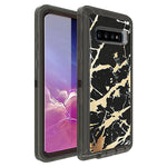 Samsung S10 Plus Anti-Shock Durable Protective TPU Heavy Duty Marble Clear Case