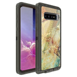 Samsung S10 Plus Anti-Shock Durable Protective TPU Heavy Duty Marble Clear Case