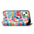 iPhone 14/13  colorful magnetic suction fashion leather case