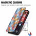 iPhone 14/13  colorful magnetic suction fashion leather case