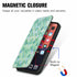 iPhone 14/13  colorful magnetic suction fashion leather case