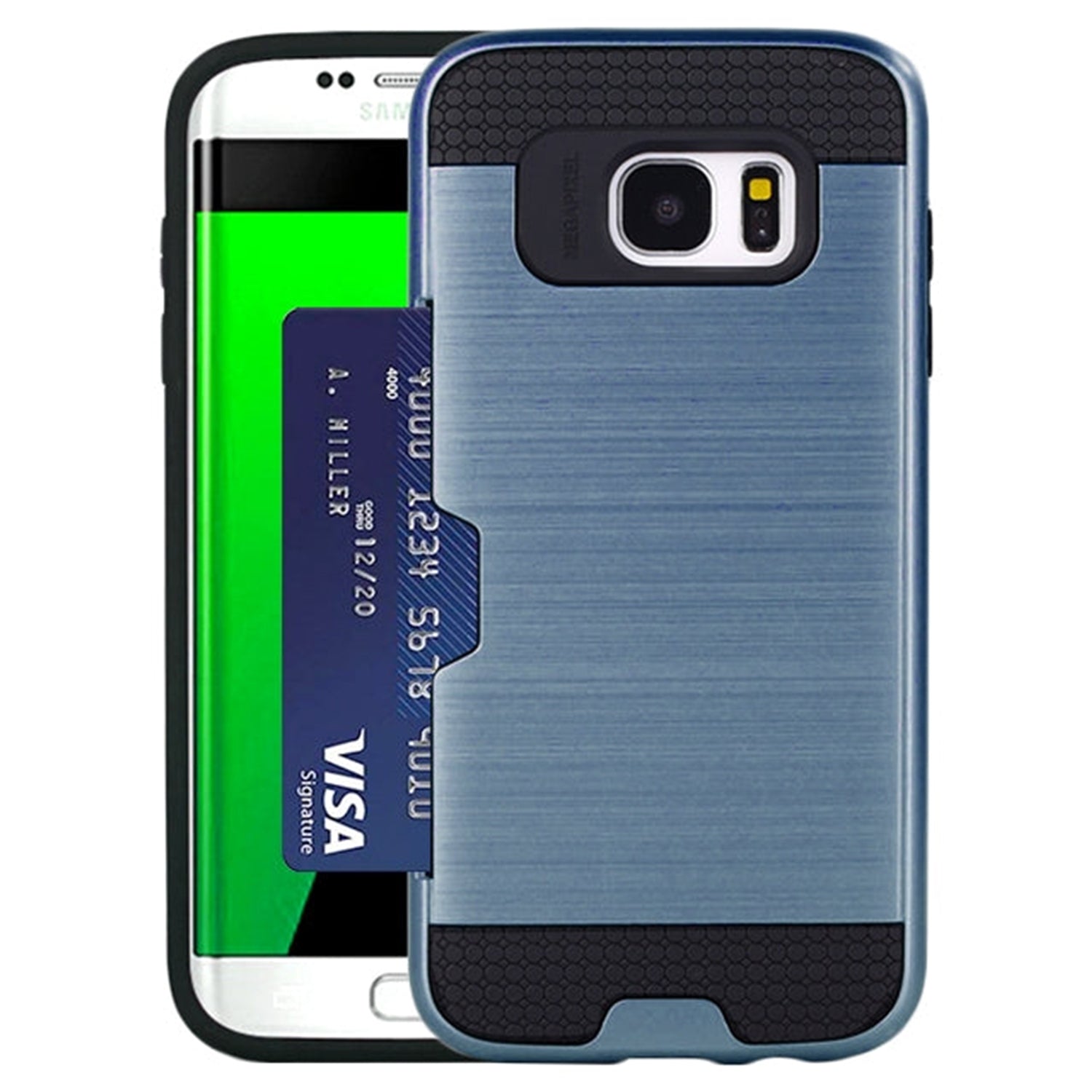 Armor Case with Slidable card holder for Samsung Galaxy S7 Edge