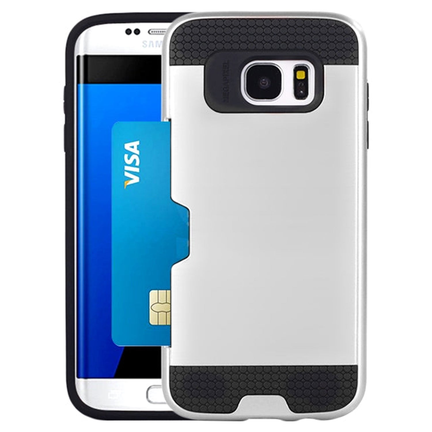 Armor Case with Slidable card holder for Samsung Galaxy S7 Edge