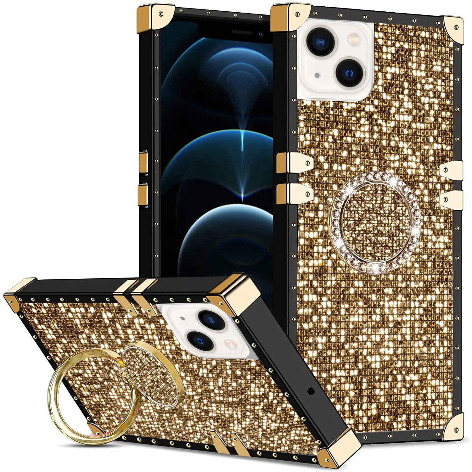 iPhone 14/13 TPU Luxury Diamonds Fashion Case