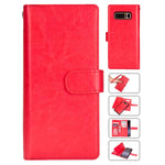 Galaxy Note 8 2 in 1 Leather Wallet Case With 9 Credit Card Slots and Removable Back Cover