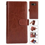 Galaxy Note 8 2 in 1 Leather Wallet Case With 9 Credit Card Slots and Removable Back Cover