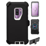 Heavy Duty Shock Reduction Case with Belt Clip (No Screen) for Galaxy S9 Plus