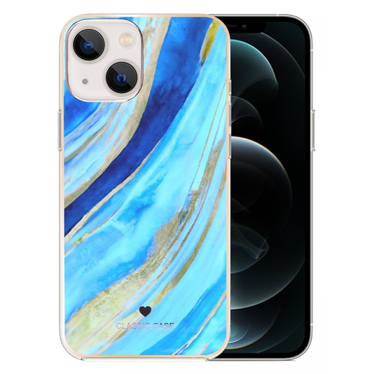 iPhone 14/13 (6.1")Marbling is ultra-thin, light, fashionable, soft and elastic, suitable case