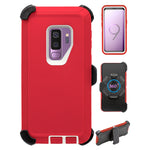 Heavy Duty Shock Reduction Case with Belt Clip (No Screen) for Galaxy S9 Plus