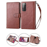 Samsung Galaxy S20 2 in 1 Leather Wallet Case With 9 Credit Card Slots and Removable Back Cover