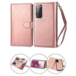Samsung Galaxy S20 2 in 1 Leather Wallet Case With 9 Credit Card Slots and Removable Back Cover