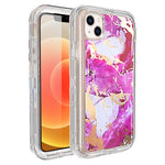 iPhone 14/13 Anti-Shock durable protective TPU heavy duty marble case-Black