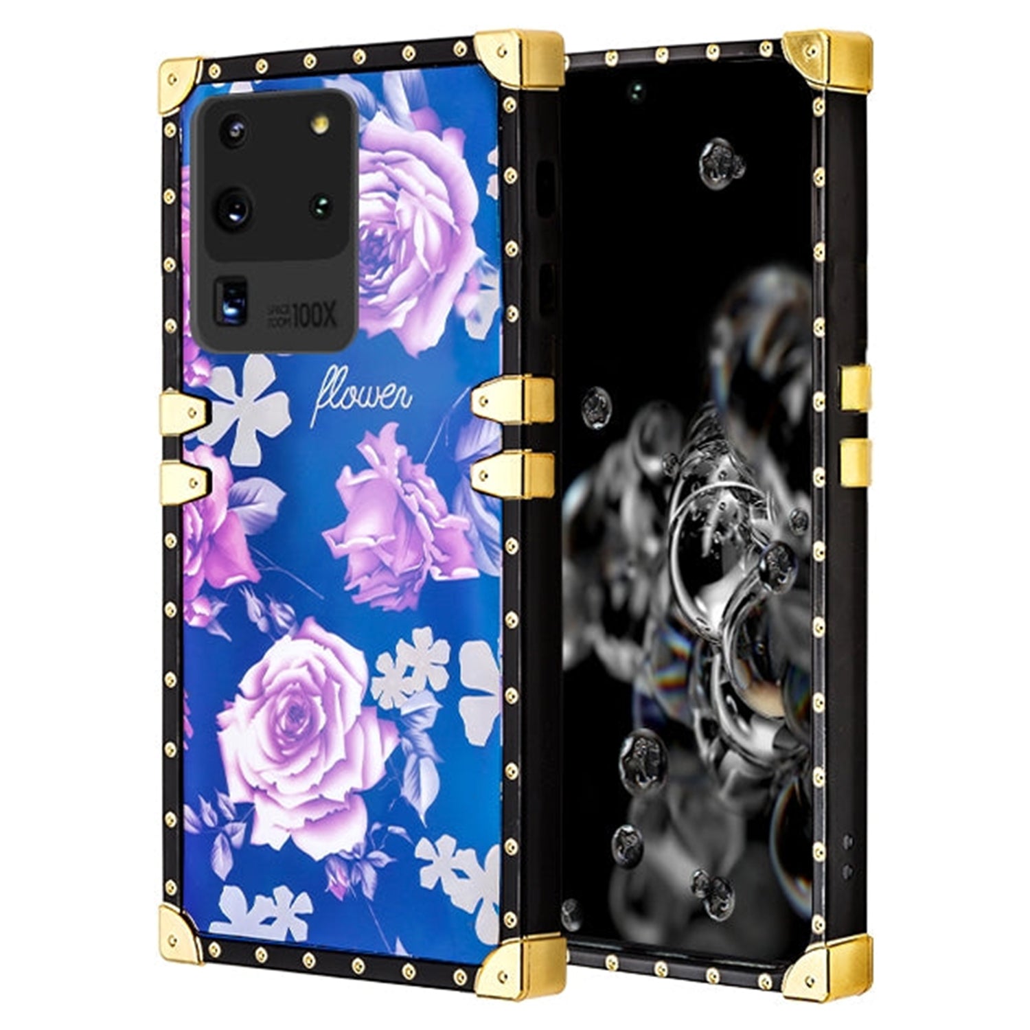 TPU Blue Light Effect Luxury Small Rose Fashion Case for Samsung Galaxy S20 Ultra