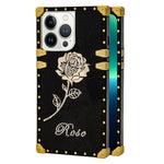 TPU Rose print diamond fashion color case for iPhone 13 Pro