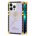 TPU Rose print diamond fashion color case for iPhone 13 Pro
