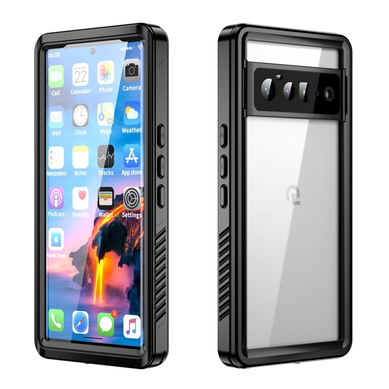 Waterproof case for Google Pixel 6 Pro-Black