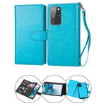 Samsung Galaxy S20 Plus 2 IN 1 Leather Wallet Case with 9 Credit Card Slots and Removable Back Cover