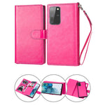 Samsung Galaxy S20 Plus 2 IN 1 Leather Wallet Case with 9 Credit Card Slots and Removable Back Cover