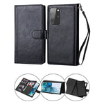 Samsung Galaxy S20 Plus 2 IN 1 Leather Wallet Case with 9 Credit Card Slots and Removable Back Cover