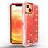 iPhone 14/13 Transparent Floating Glitter Heavy Duty Case