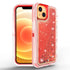 iPhone 14 Plus (6.7") Transparent Floating Glitter Heavy Duty Case