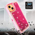 iPhone 14 Plus (6.7") Transparent Floating Glitter Heavy Duty Case